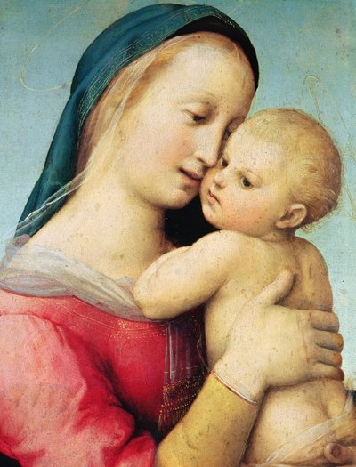 「テンピ」マドンナの詳細、1508 作： Raffaello Sanzio Raphael